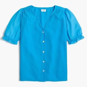 V-Neck Puff Sleeve Top